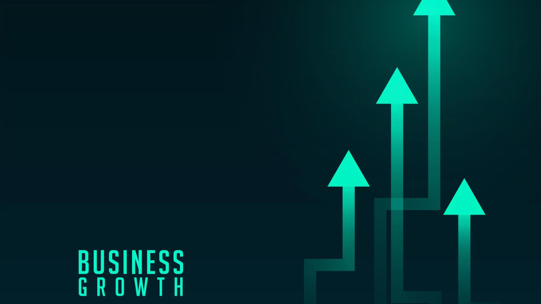 Arrows indicating business growth